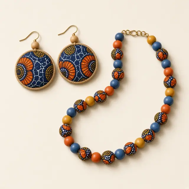 Parure boucles et collier