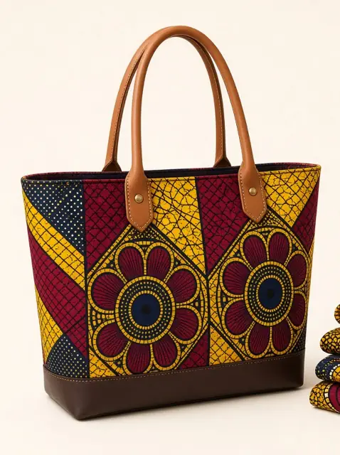 Sac cabas wax et cuir